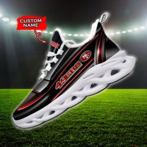 Custom Name San Francisco 49ers Personalized Max Soul Shoes 95