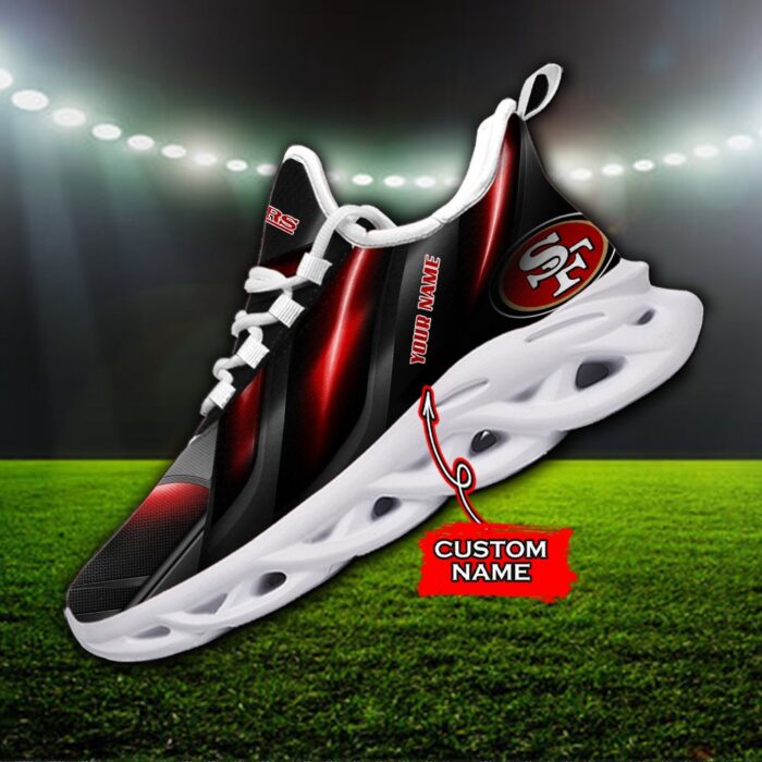 Custom Name San Francisco 49ers Personalized Max Soul Shoes Ver 1