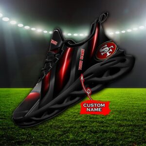 Custom Name San Francisco 49ers Personalized Max Soul Shoes Ver 1