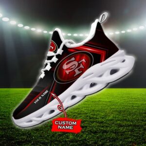 Custom Name San Francisco 49ers Personalized Max Soul Shoes Ver 2