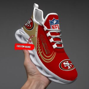 Custom Name San Francisco 49ers Personalized Max Soul Shoes for Fan