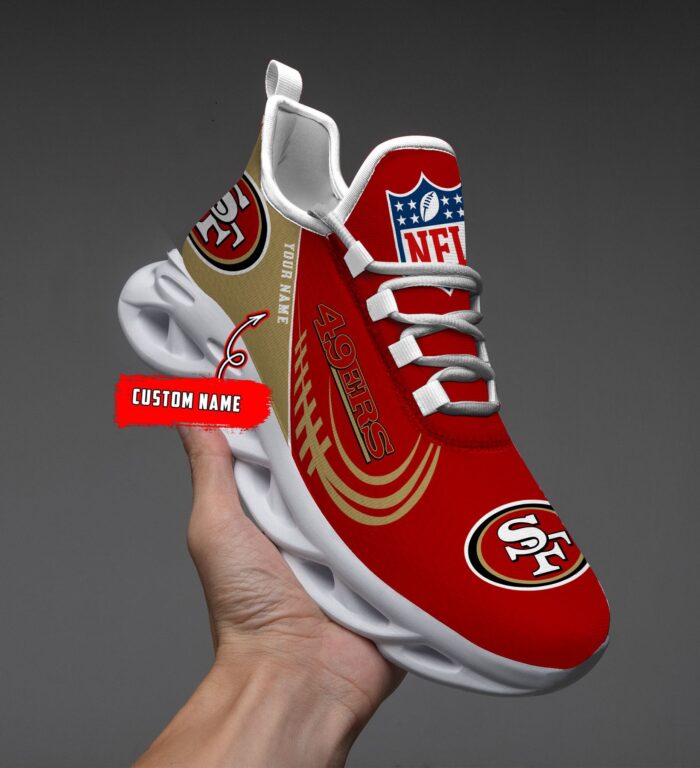 Custom Name San Francisco 49ers Personalized Max Soul Shoes for Fan