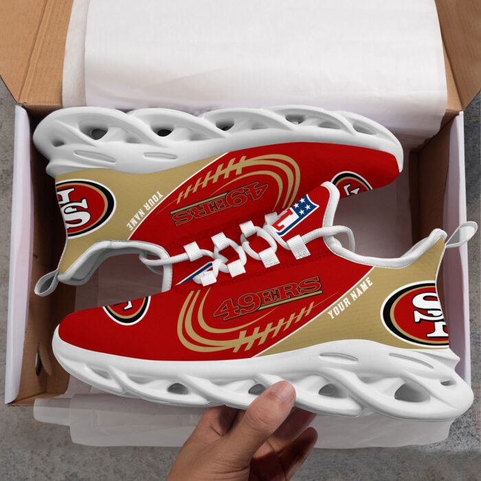 Custom Name San Francisco 49ers Personalized Max Soul Shoes for Fan