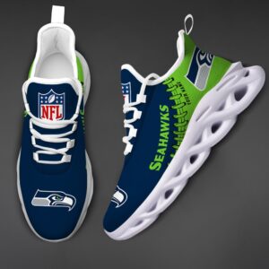 Custom Name Seattle Seahawks Max Soul Shoes