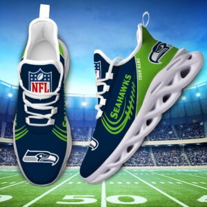 Custom Name Seattle Seahawks Max Soul Shoes for Fan