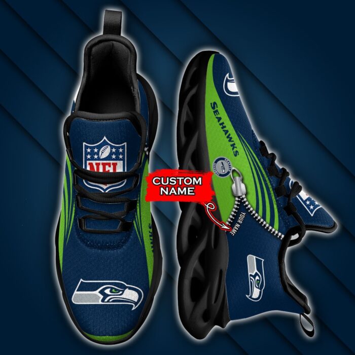 Custom Name Seattle Seahawks Personalized Max Soul Shoes 75