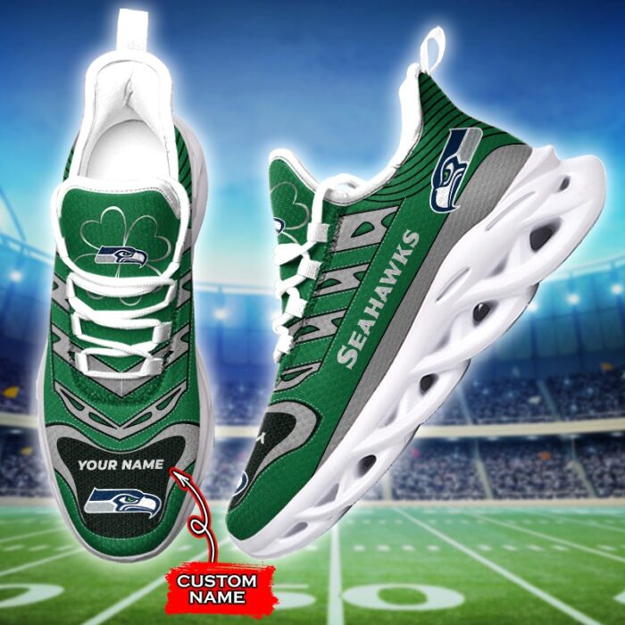 Custom Name Seattle Seahawks Personalized Max Soul Shoes 76