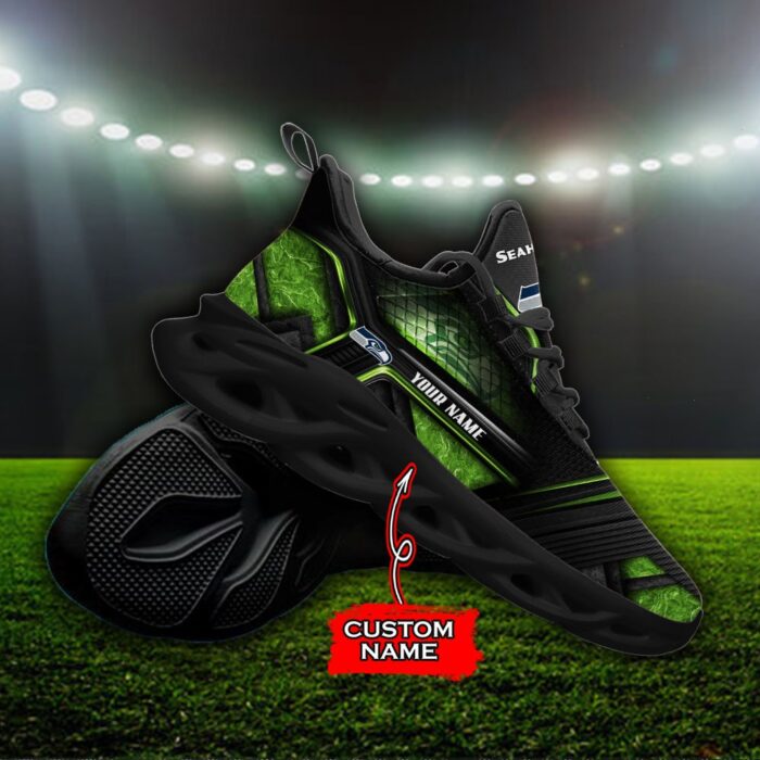 Custom Name Seattle Seahawks Personalized Max Soul Shoes 93