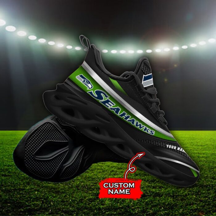 Custom Name Seattle Seahawks Personalized Max Soul Shoes 94