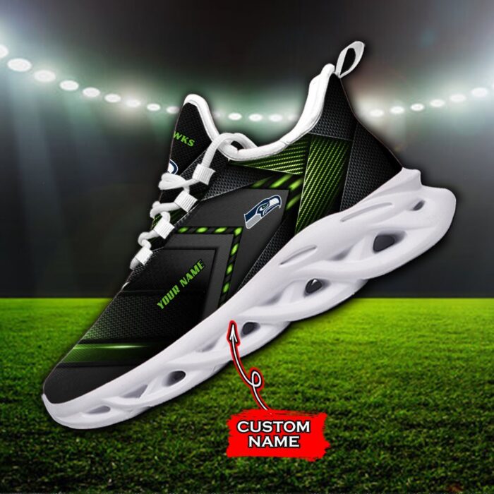 Custom Name Seattle Seahawks Personalized Max Soul Shoes Fan Gift