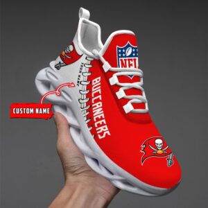 Custom Name Tampa Bay Buccaneers Max Soul Shoes