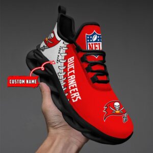 Custom Name Tampa Bay Buccaneers Max Soul Shoes