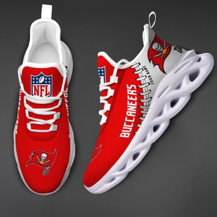 Custom Name Tampa Bay Buccaneers Max Soul Shoes