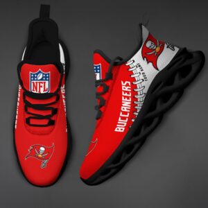 Custom Name Tampa Bay Buccaneers Max Soul Shoes