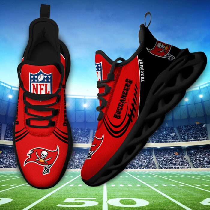 Custom Name Tampa Bay Buccaneers Max Soul Shoes Fan Gift