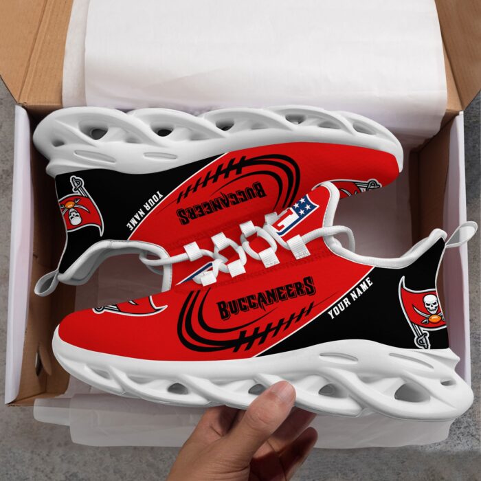 Custom Name Tampa Bay Buccaneers Max Soul Shoes Fan Gift