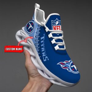 Custom Name Tennessee Titans Max Soul Shoes