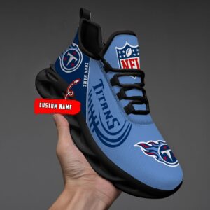 Custom Name Tennessee Titans Personalized Max Soul Shoes for Fan