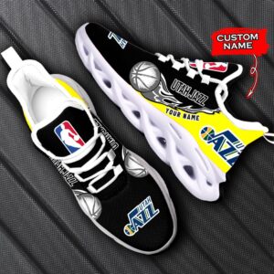 Custom Name Utah Jazz Personalized Max Soul Shoes 100 M12