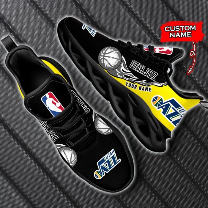 Custom Name Utah Jazz Personalized Max Soul Shoes 100 M12