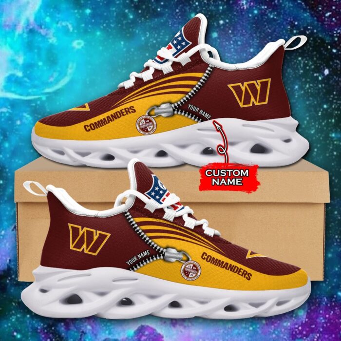 Custom Name Washington Commanders Personalized Max Soul Shoes 75