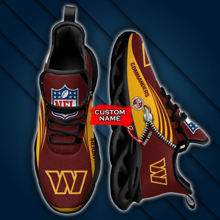 Custom Name Washington Commanders Personalized Max Soul Shoes 75