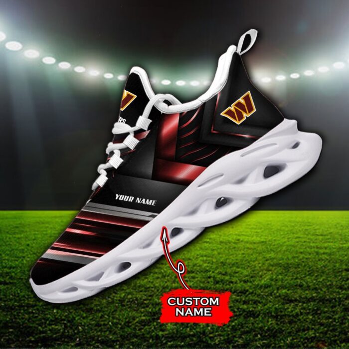 Custom Name Washington Commanders Personalized Max Soul Shoes 86