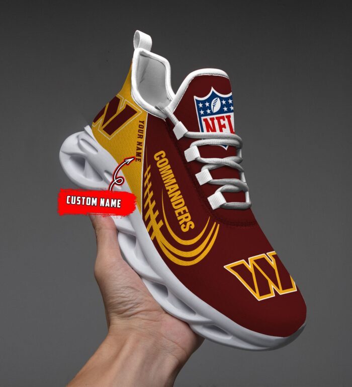 Custom Name Washington Commanders Personalized Max Soul Shoes for Fan