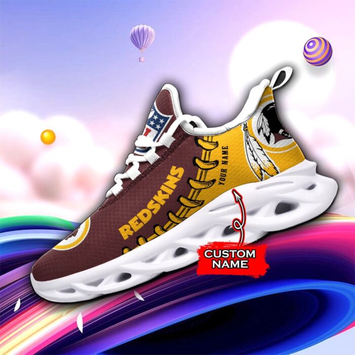 Custom Name Washington Redskins Personalized Max Soul Shoes 85