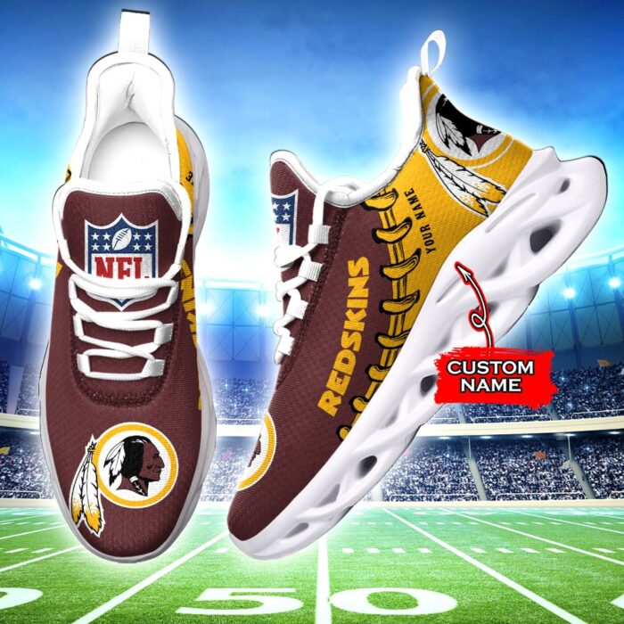 Custom Name Washington Redskins Personalized Max Soul Shoes 85