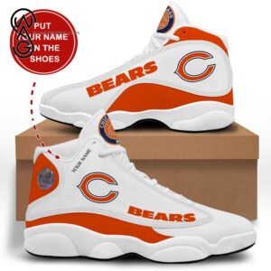 Custom Nfl Chicago Bears Air Jordan 13 Shoes