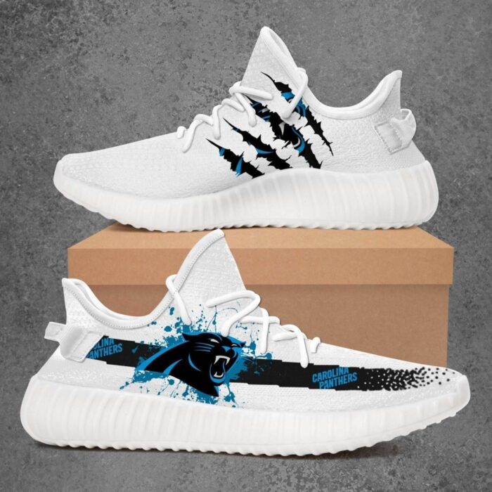 Custom Shoes Yeezy Carolina Panthers Custom Yeezy Shoes 1