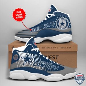 Dallas Cowboys 02 Air Jordan 13 Custom Name Personalized Shoes