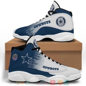 Dallas Cowboys Football Nfl Logo Air Jordan 13 Shoes