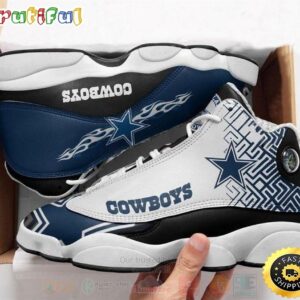 Dallas Cowboys NFL Big Logo Football Team Air Jordan 13 Shoes