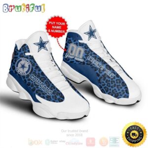 Dallas Cowboys NFL Personalized Air Jordan 13 Shoes 2