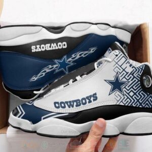 Dallas Cowboys Nfl Big Logo Football Team Air Jordan 13 Shoes