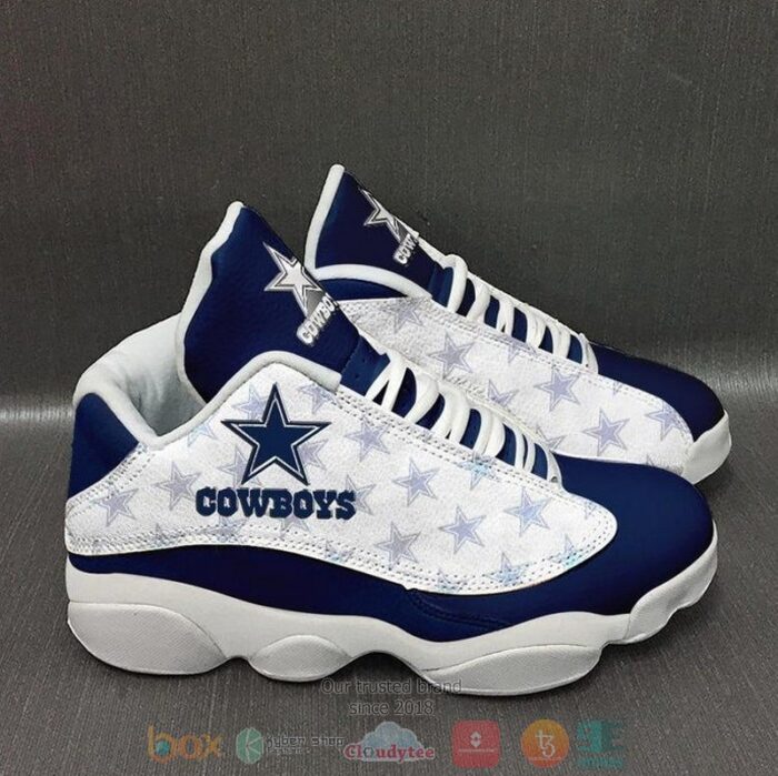 Dallas Cowboys Nfl Blue White Air Jordan 13 Shoes