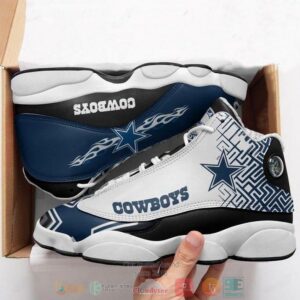 Dallas Cowboys Nfl Logo Football Team Air Jordan 13 Shoes