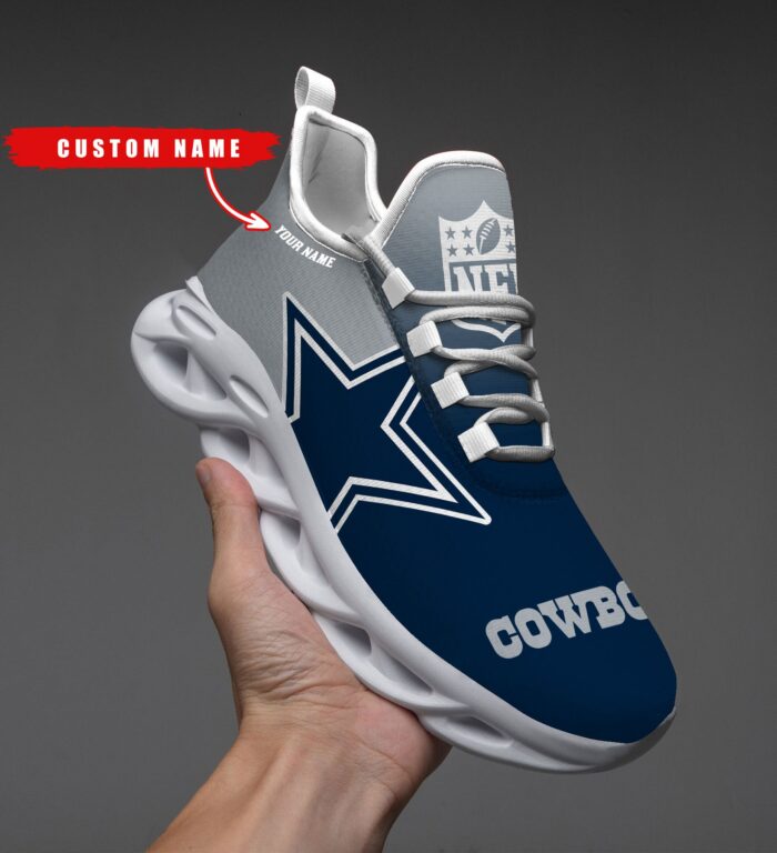 Dallas Cowboys Personalized Custom Name Max Soul Shoes