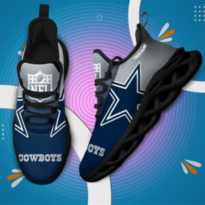 Dallas Cowboys Personalized Custom Name Max Soul Shoes