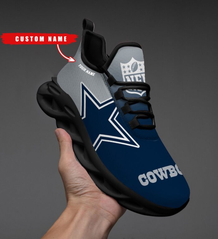 Dallas Cowboys Personalized Custom Name Max Soul Shoes