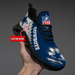 Dallas Cowboys Personalized NFL Max Soul Shoes