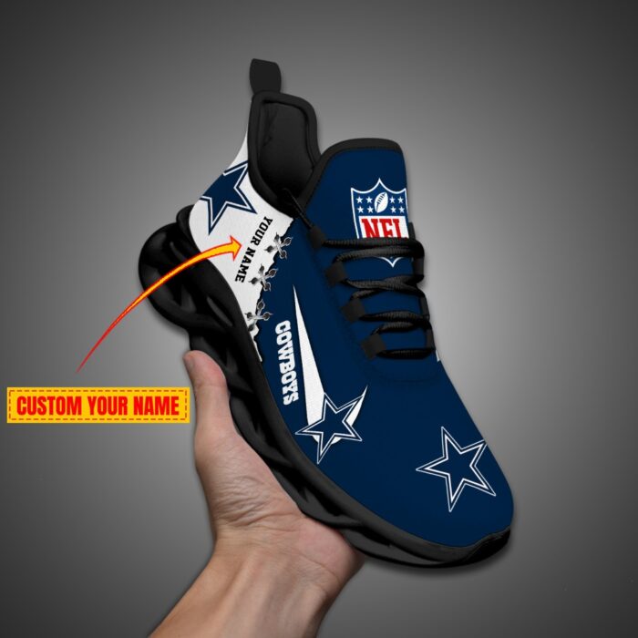 Dallas Cowboys Personalized NFL Max Soul Shoes Fan Gift