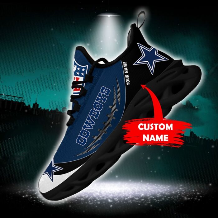 Dallas Cowboys Personalized NFL Max Soul Shoes for Fan