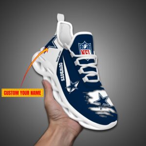 Dallas Cowboys Personalized NFL Max Soul Shoes for NFL Fan