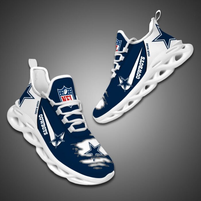 Dallas Cowboys Personalized NFL Max Soul Shoes for NFL Fan