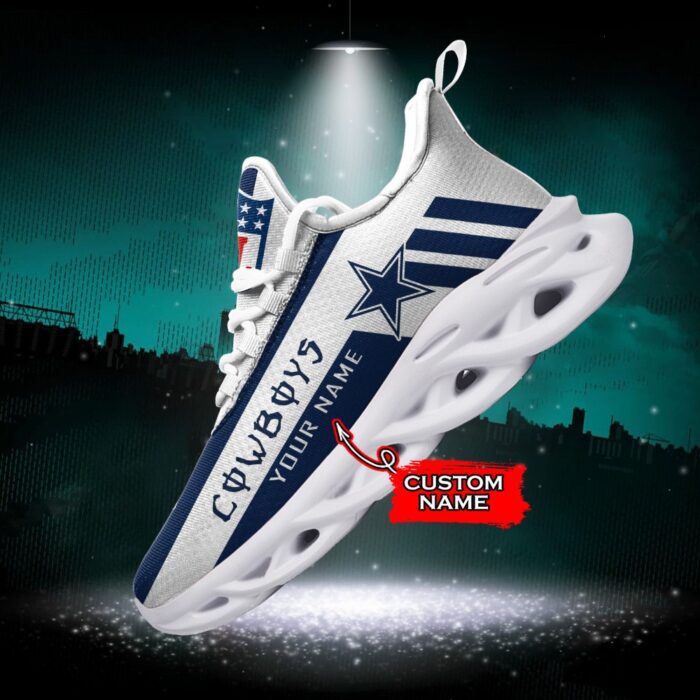 Dallas Cowboys Personalized NFL Max Soul Sneaker