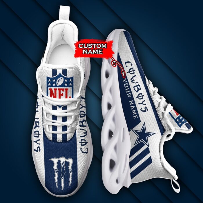 Dallas Cowboys Personalized NFL Max Soul Sneaker