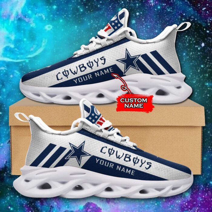 Dallas Cowboys Personalized NFL Max Soul Sneaker